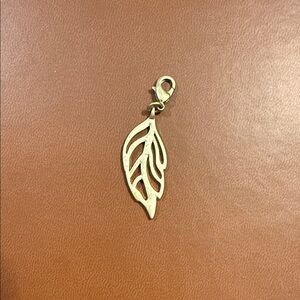 Lia Sophia Gold Leaf Pendant Charm